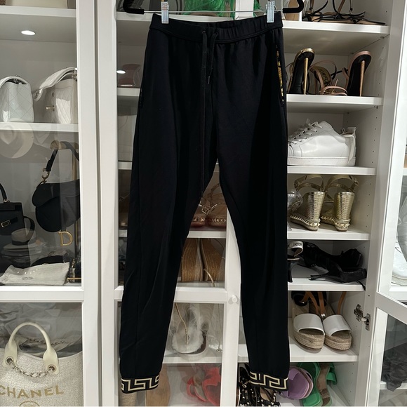 Versace black pants joggers S/1 - Picture 2 of 9